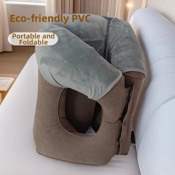 Nafúknutý vankúš na krk, zvislý dizajn, podpora v oblasti pásu, PVC materiál, hrúbka 400