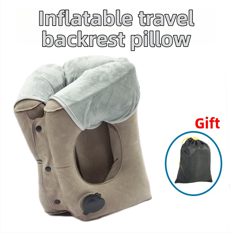 Nafúknutý vankúš na krk, zvislý dizajn, podpora v oblasti pásu, PVC materiál, hrúbka 400