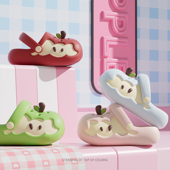 Unisex EVA Crocs stil sandale s remenom, prozračne, protuklizne, debeli potplat 3 cm i više, povećanje visine