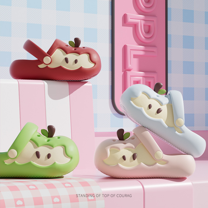 Unisex EVA Crocs stil sandale s remenom, prozračne, protuklizne, debeli potplat 3 cm i više, povećanje visine