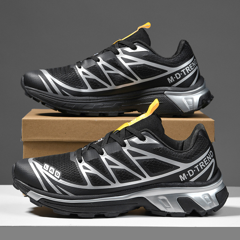 Sportske tenisice za odrasle — prozračan mrežasti gornji dio, amortizirajuća srednja potplat MD+TPU+guma, niski kroj, vezanje, zaobljena prstna, EVA ulošak