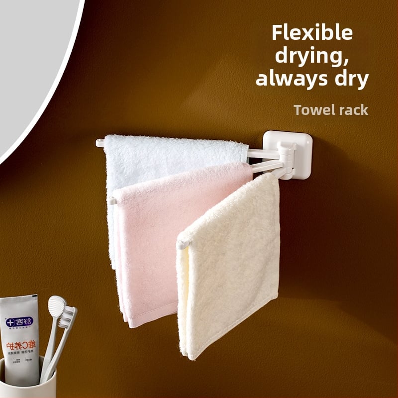 FaSoLa suport prosoape montat pe perete, rotativ, fără găuri, ABS