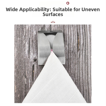 Raft pentru prosoape din oțel inoxidabil, montat pe perete, fără găuri, baie, pentru hoteluri și utilizare casnică