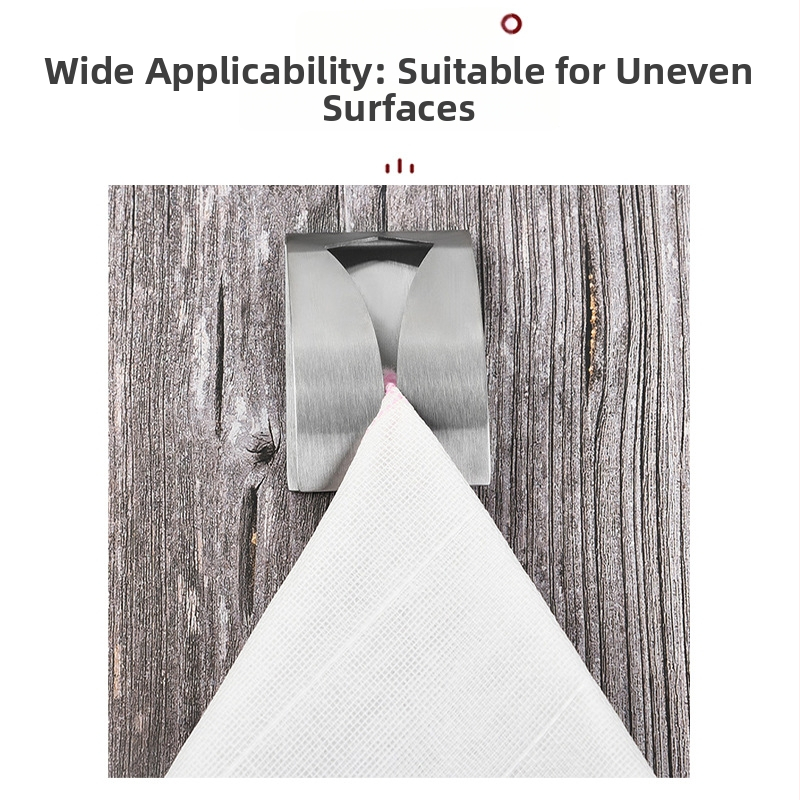 Nerezový držiak na uteráky na stenu, bez vŕtania, kúpeľňa, pre hotely a domáce použitie