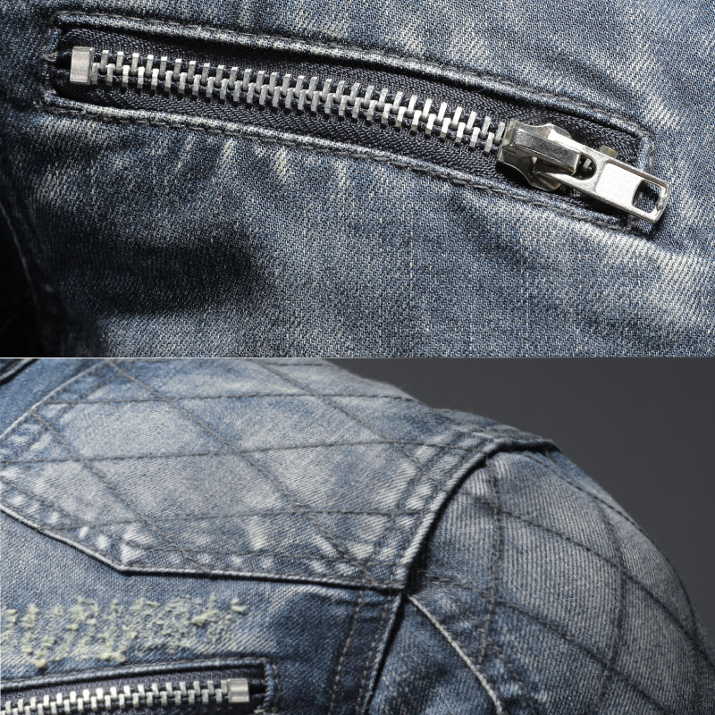 Džins jakna sa stojećim ovratnikom, podstavljena flisom, debela zima, zatvaranje na zip, karirani ili jednobojni uzorak