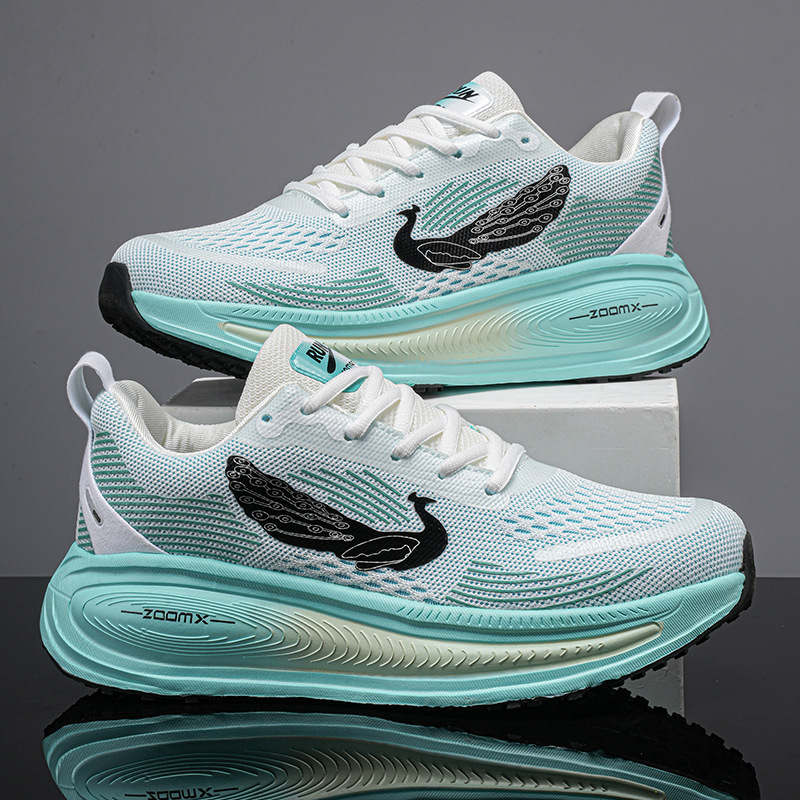 Unisex tenisice za trčanje, prozračni pleteni gornji dio, EVA potplat, PU ulošak, vezice