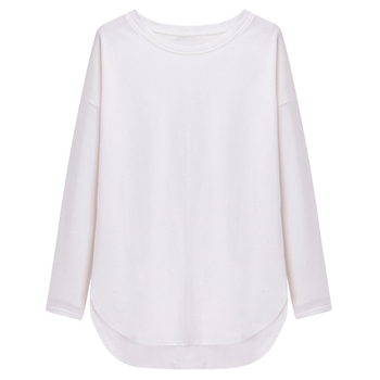 Majica s dugim rukavima, poliester tkanina, jednobojna, srednja duljina, okrugli izrez.