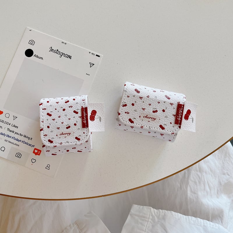 Zaštitno kućište AirPods 4 / Pro 2 s kožnim uzorkom i preklopnim poklopcem, dizajn crtani štenci, TPU materijal