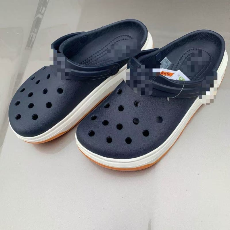 Șlapi de plajă pentru bărbați cu EVA partea superioară și talpa, vârf rotund, curea cu cataramă, talpă groasă 2 cm