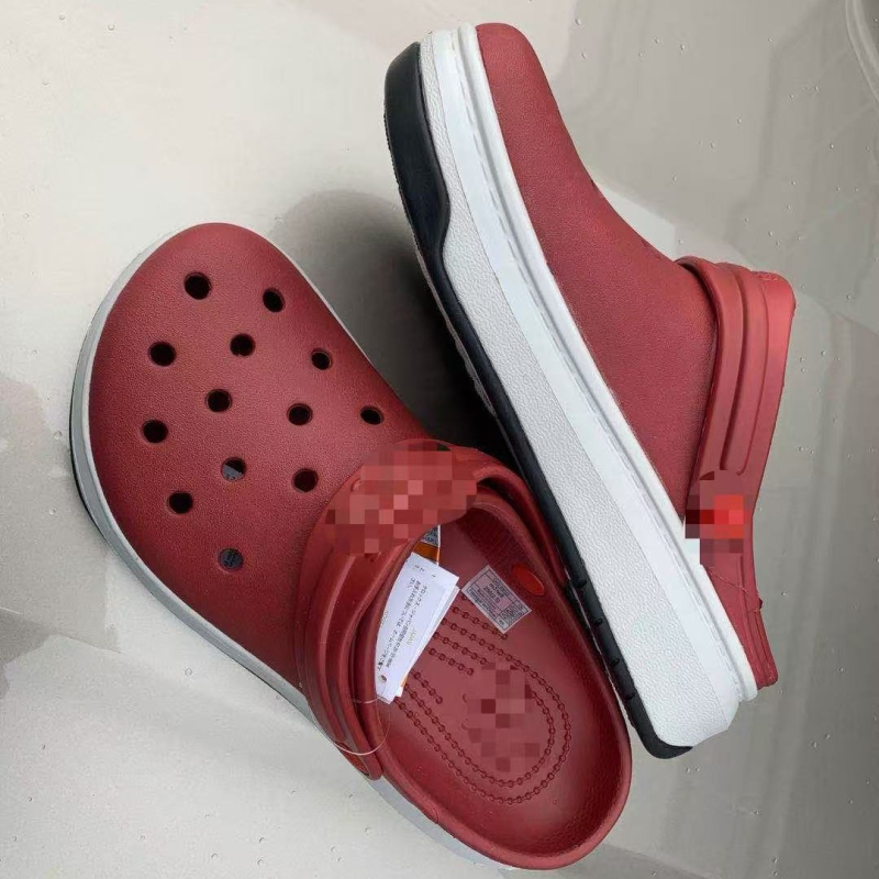 Șlapi de plajă pentru bărbați cu EVA partea superioară și talpa, vârf rotund, curea cu cataramă, talpă groasă 2 cm