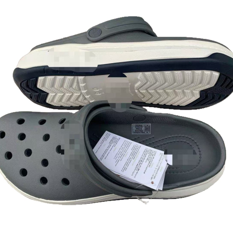 Șlapi de plajă pentru bărbați cu EVA partea superioară și talpa, vârf rotund, curea cu cataramă, talpă groasă 2 cm