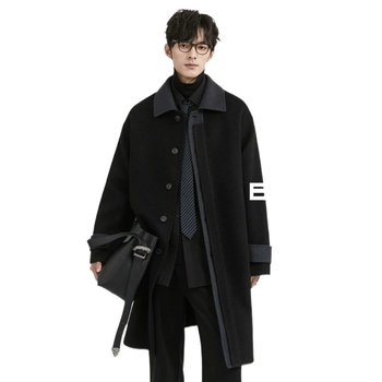 Kaput s reverom, jednostruko zakopčavanje, kaiš, zima 2024