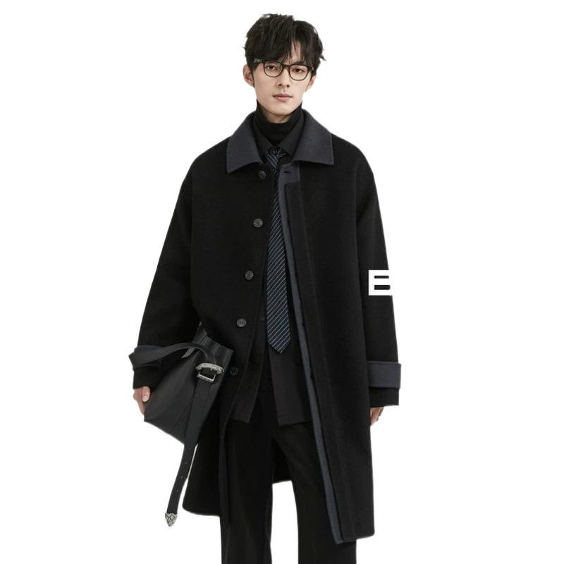 Kaput s reverom, jednostruko zakopčavanje, kaiš, zima 2024