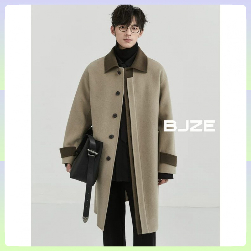 Kaput s reverom, jednostruko zakopčavanje, kaiš, zima 2024