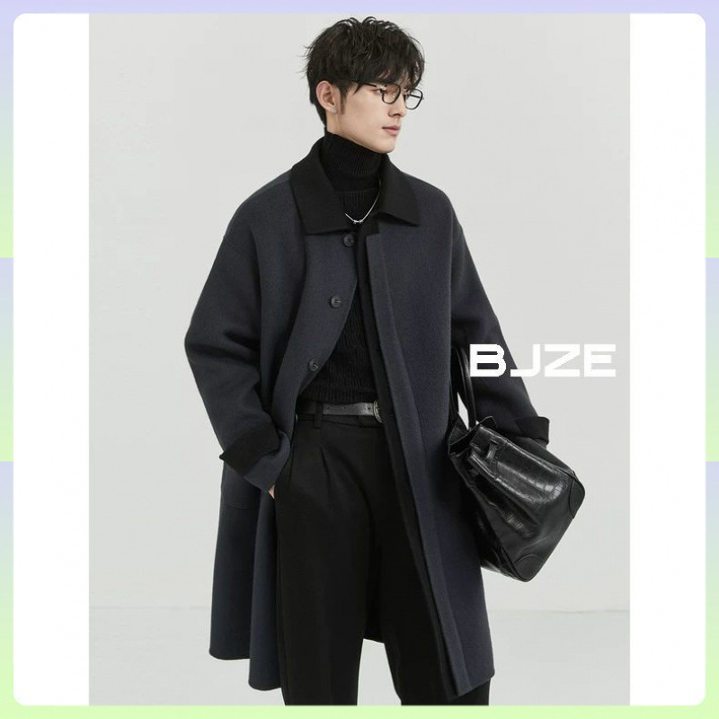 Kaput s reverom, jednostruko zakopčavanje, kaiš, zima 2024