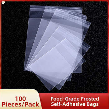 Pungă pentru biscuiți cu închidere autoadezivă, design cu fulgi de zăpadă, material compozit alimentar