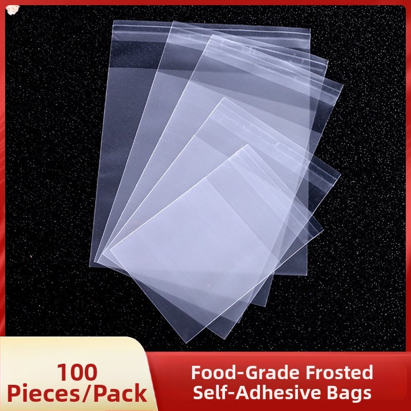 Pungă pentru biscuiți cu închidere autoadezivă, design cu fulgi de zăpadă, material compozit alimentar