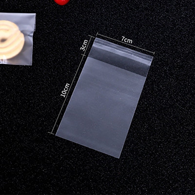 Pungă pentru biscuiți cu închidere autoadezivă, design cu fulgi de zăpadă, material compozit alimentar