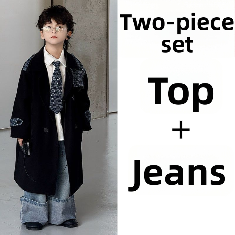 Kaput u korejskom stilu, jednoslojni uzorak, Modal tkanina, glavni materijal: krzno zeca, kopčanje na jedan red gumba, ovratnik tip sakoa