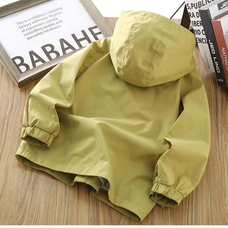 Αντιανεμικό παλτό, Ευρωπαϊκό-Αμερικάνικο στυλ, φερμουάρ, ψηλός γιακά, εφαρμοστό σιλουέτα