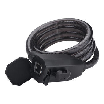 Katanac za bicikl s protiv krađe, elektroničko zaključavanje, Bluetooth i otisak prsta, prijenosno — Model Mountain bike lock, Težina 272 g, Stil moderni minimalistički
