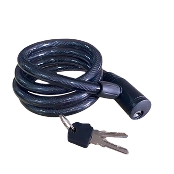 Čelični kabel zaključavanje u obliku prstena za motocikle, električna vozila i bicikle, model Gold column ring lock, materijal: čelik, težina: 300 g