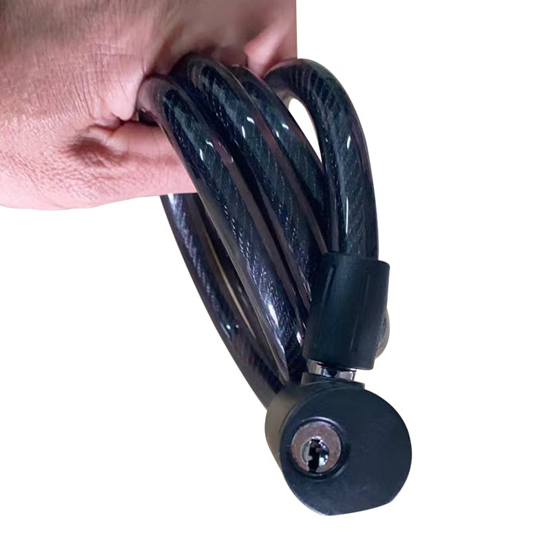 Čelični kabel zaključavanje u obliku prstena za motocikle, električna vozila i bicikle, model Gold column ring lock, materijal: čelik, težina: 300 g