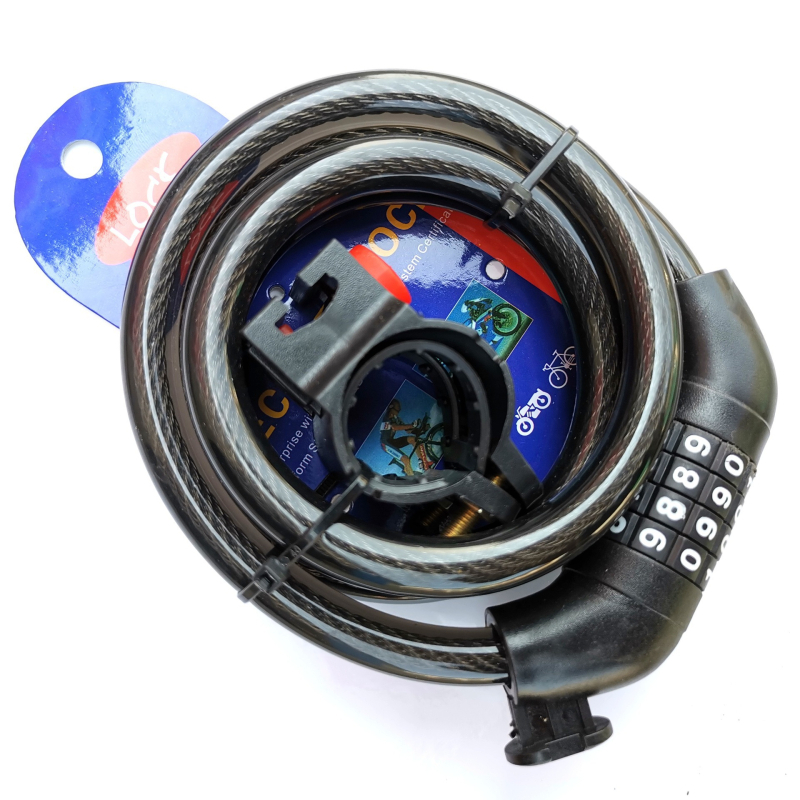 Zamka za planinski bicikl s kodom s četiri znamenke, čelična cijev, Kuangyu