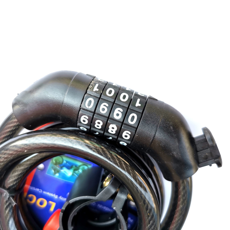 Zamka za planinski bicikl s kodom s četiri znamenke, čelična cijev, Kuangyu