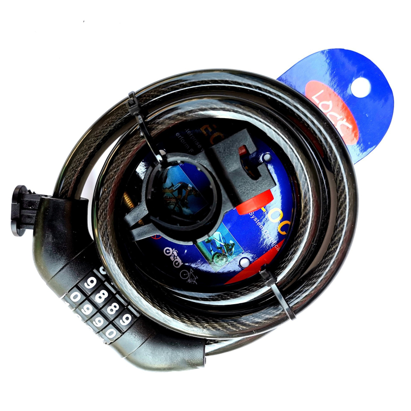 Zamka za planinski bicikl s kodom s četiri znamenke, čelična cijev, Kuangyu