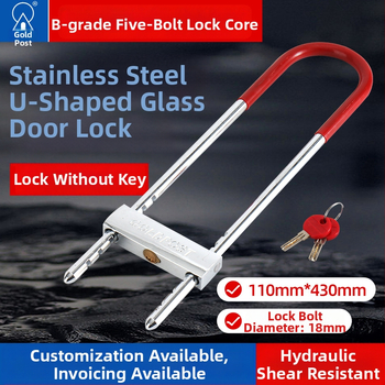 Sklenená dverová zámka, oceľová mortise zámka, hmotnosť 1500, pre motocykle, elektrické vozidlá, bicykle a sklenené dvere, moderný minimalistický štýl