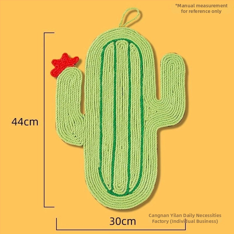 Ξύστρα γάτας από σίσαλ — τοποθετείται σε τοίχο, κάθετη, χωρίς αποκόλληση ινών, ανθεκτικό παιχνίδι γρατσουνίσματος