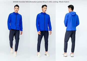 Muška jakna s kapuljom i zatvaračem, stojeći ovratnik, vanjska tkanina poliester, podstava poliester