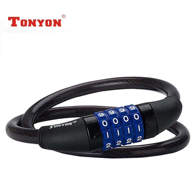 TONYON TY-4271 Kodna brava za bicikle i električna vozila, čelična kabelska zaključavka