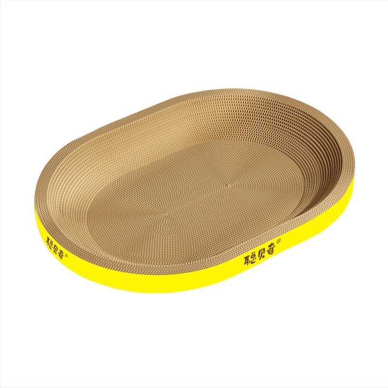 Σετ πλακών γρατσουνίσματος για γάτες (2 τεμάχια), παχύτερη φωλιά γάτας, ωοειδής δίσκος γρατσουνίσματος, ανθεκτικό πλαίσιο ανάβασης