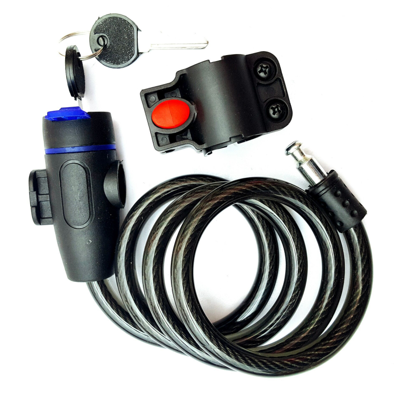 Kružna ključavnica za bicikl – čelični kabel, marka Qj, šifra proizvoda Circle lock, unisex, licencirane privatne marke