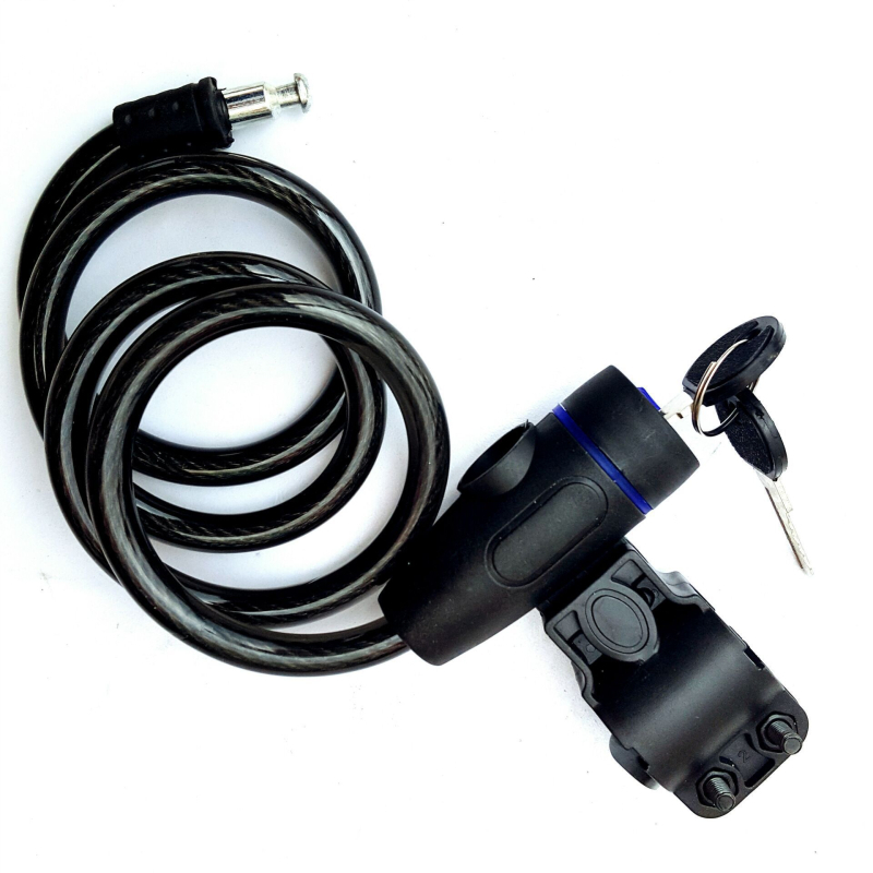 Kružna ključavnica za bicikl – čelični kabel, marka Qj, šifra proizvoda Circle lock, unisex, licencirane privatne marke
