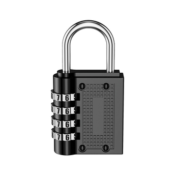 Mehanička brava s lozinkom za ormariće i vrata; materijal: cinkova legura + nehrđajući čelik; model Password Lock; debljina šipke 3.5/4.0/6.0 mm