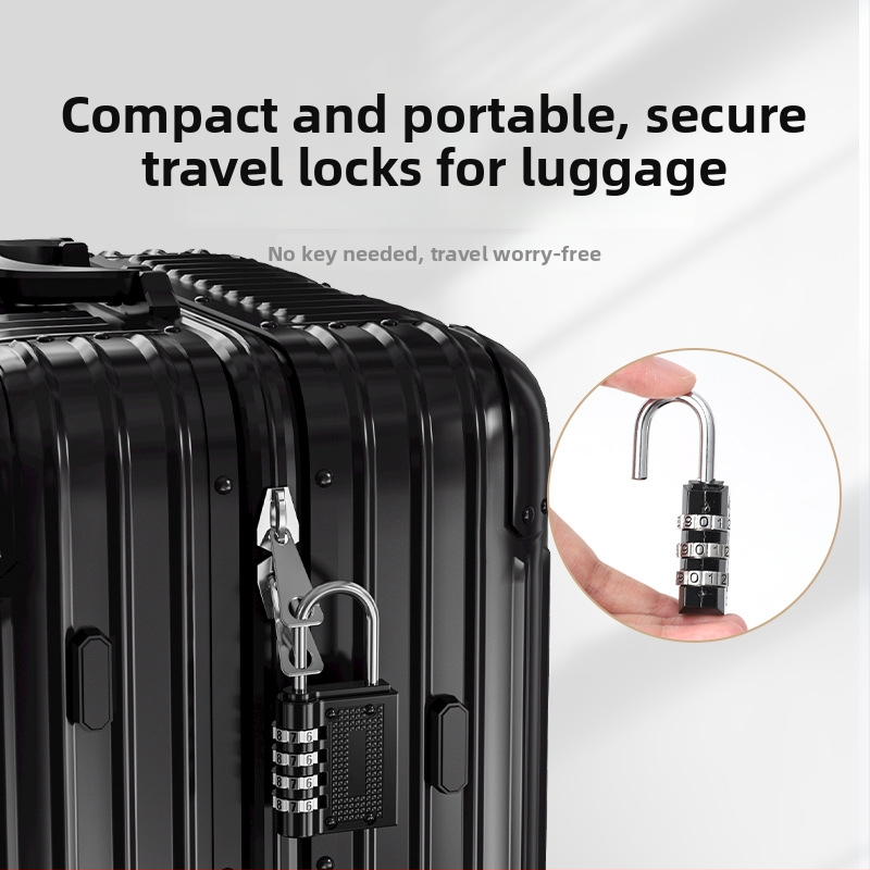 Mehanička brava s lozinkom za ormariće i vrata; materijal: cinkova legura + nehrđajući čelik; model Password Lock; debljina šipke 3.5/4.0/6.0 mm