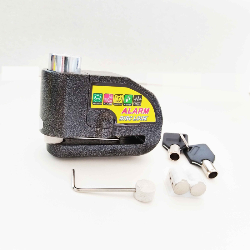 LK603 Κλειδαριά δίσκου από κράμα αλουμινίου με συναγερμό υψηλής έντασης – αδιάβροχο, 320 g, για μοτοσικλέτες, ποδήλατα και σκούτερ