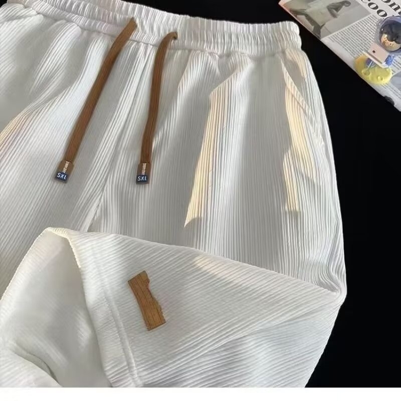 Muške labave hlače od poliestera za ljeto, slobodnog kroja