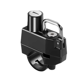 Κλειδαριά κράνους | κράμα αλουμινίου; κατάλληλο για ηλεκτρικά αυτοκίνητα, μοτοσικλέτες και ποδήλατα; βάρος 120 g; μοντέρνο μινιμαλιστικό στυλ