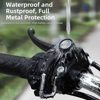 Zámok na prilbu | hliníková zliatina; vhodný pre elektromobily, motocykle a bicykle; hmotnosť 120 g; moderný minimalistický štýl