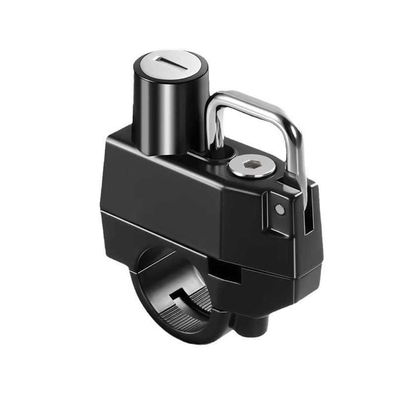 Κλειδαριά κράνους | κράμα αλουμινίου; κατάλληλο για ηλεκτρικά αυτοκίνητα, μοτοσικλέτες και ποδήλατα; βάρος 120 g; μοντέρνο μινιμαλιστικό στυλ