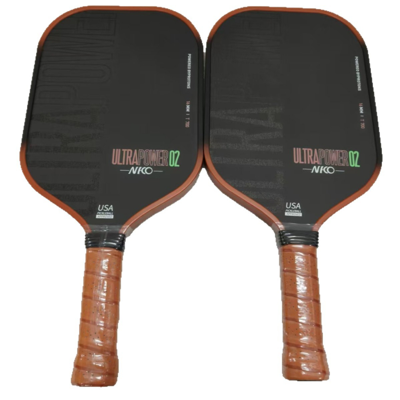 Pickleball palica od karbonskih vlakana T700, 95–100 g, držač G2, pravokutan dizajn