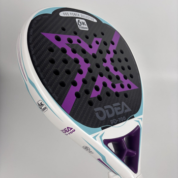 Rachetă de tenis ODEA, ramă din carbon complet, greutate 95–100 g, lovire directă