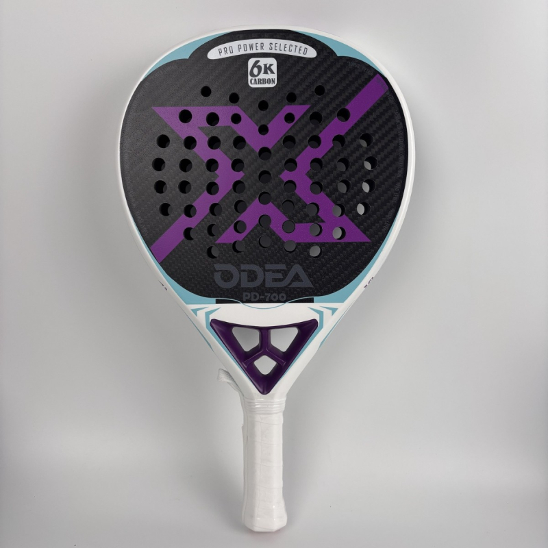 Rachetă de tenis ODEA, ramă din carbon complet, greutate 95–100 g, lovire directă