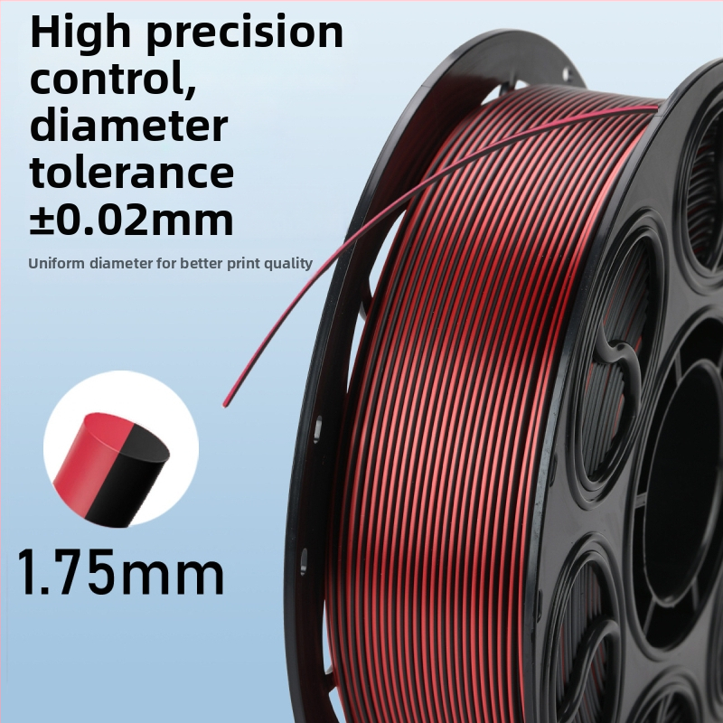 PLA Silk filament pre 3D tlač — kruhový prierez, dĺžka 330 m, hustota 1.26 g/cm3