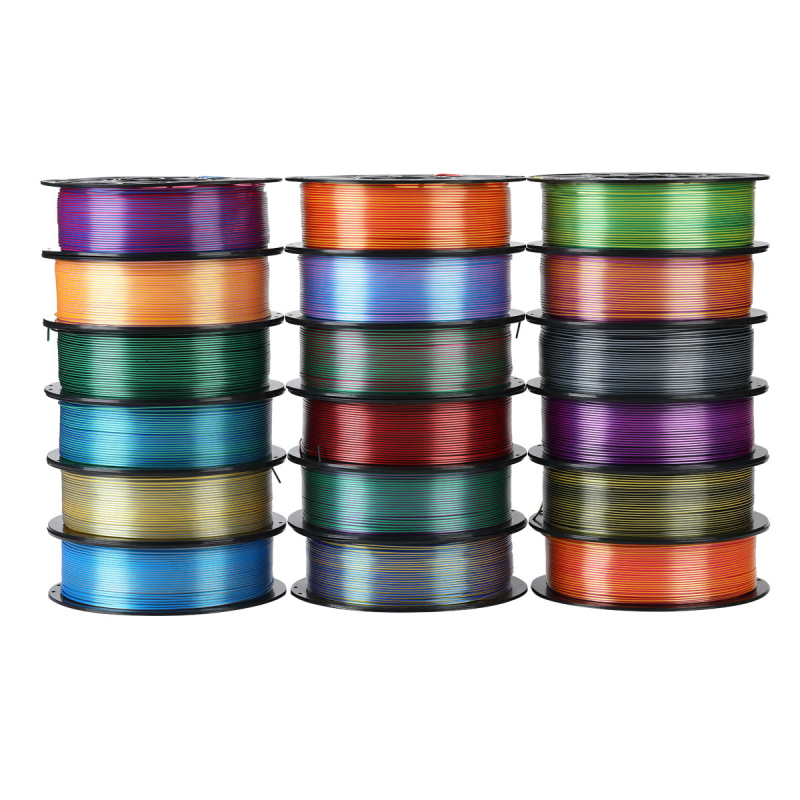 PLA Silk 3D nyomtató filament — kör keresztmetszet, hossz 330 m, sűrűség 1.26 g/cm3