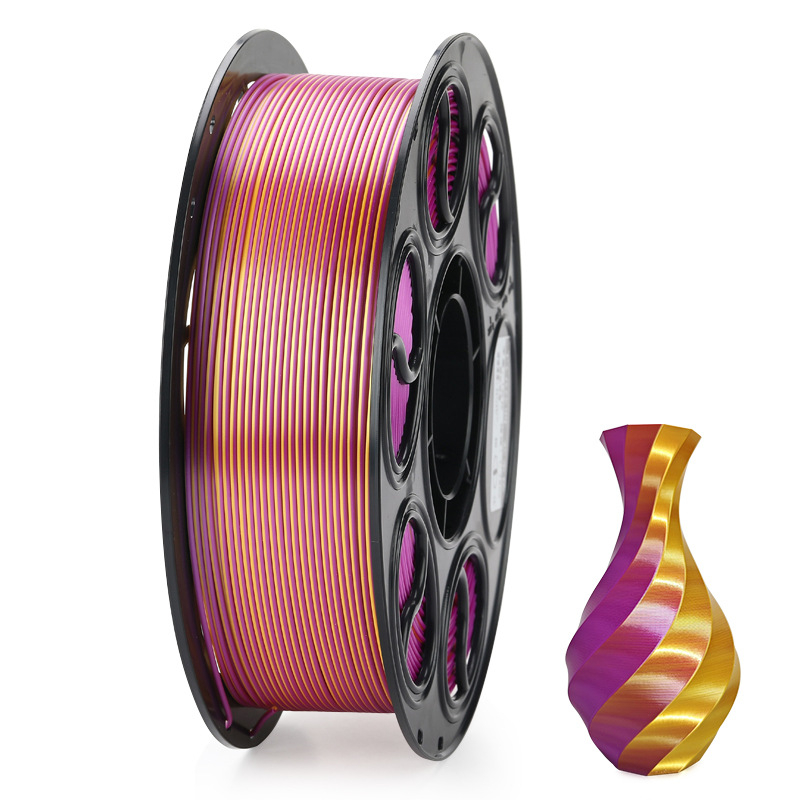 PLA Silk 3D nyomtató filament — kör keresztmetszet, hossz 330 m, sűrűség 1.26 g/cm3